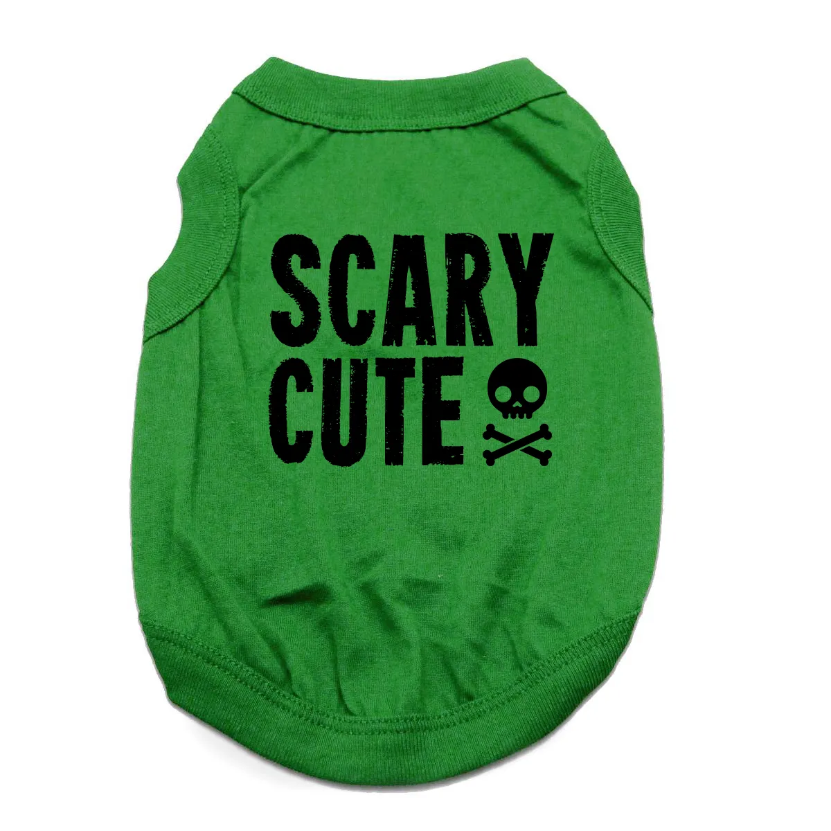 Scary Cute Dog Shirt - Green