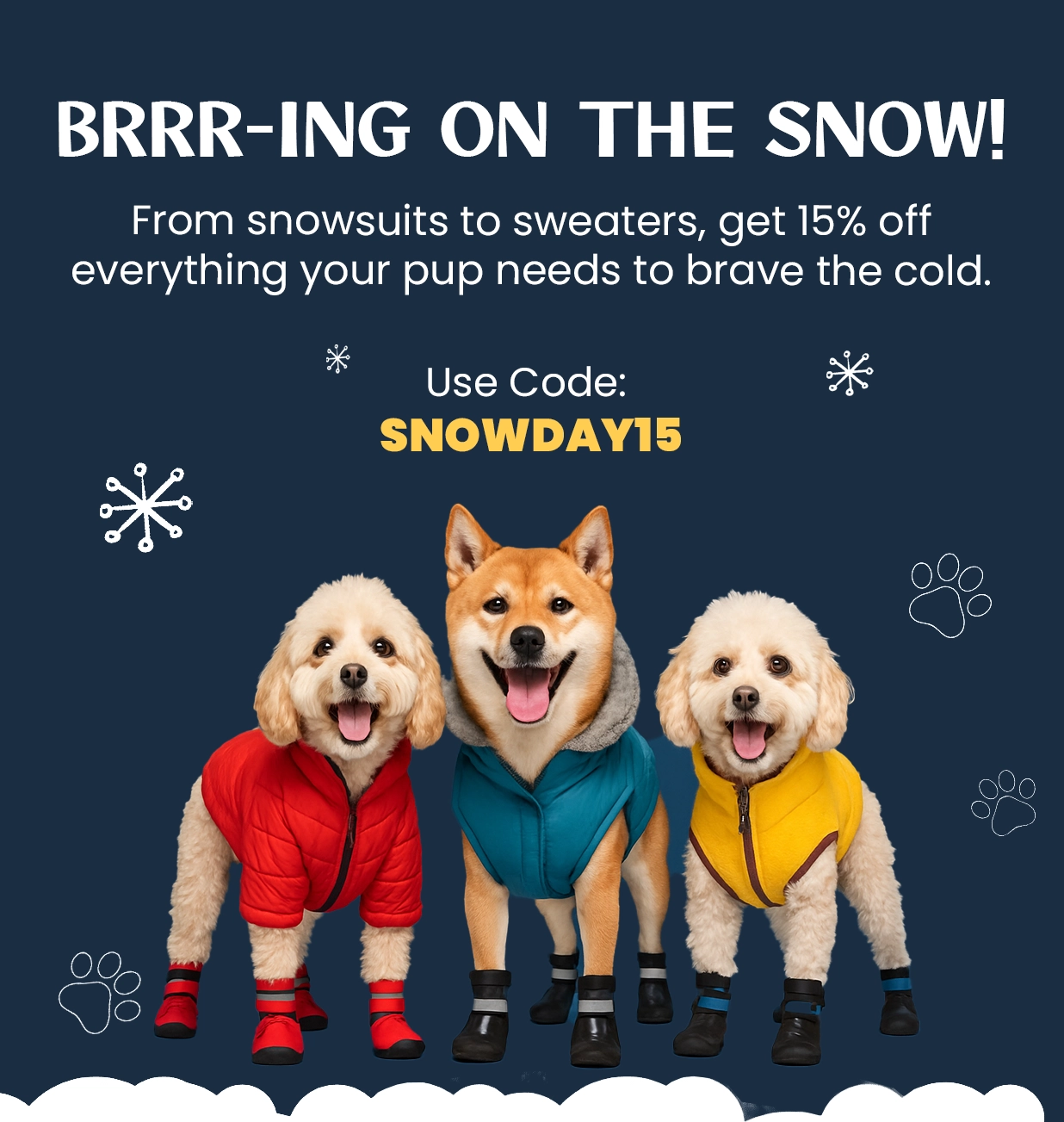 Spooky Howls and Happy Paws &ndash; BaxterBoo Halloween Banner (Mobile)
